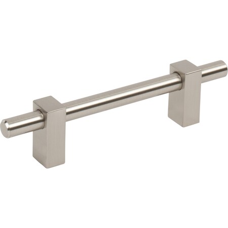 Jeffrey Alexander 96 Mm Center-To-Center Satin Nickel Larkin Cabinet Bar Pull 478-96SN